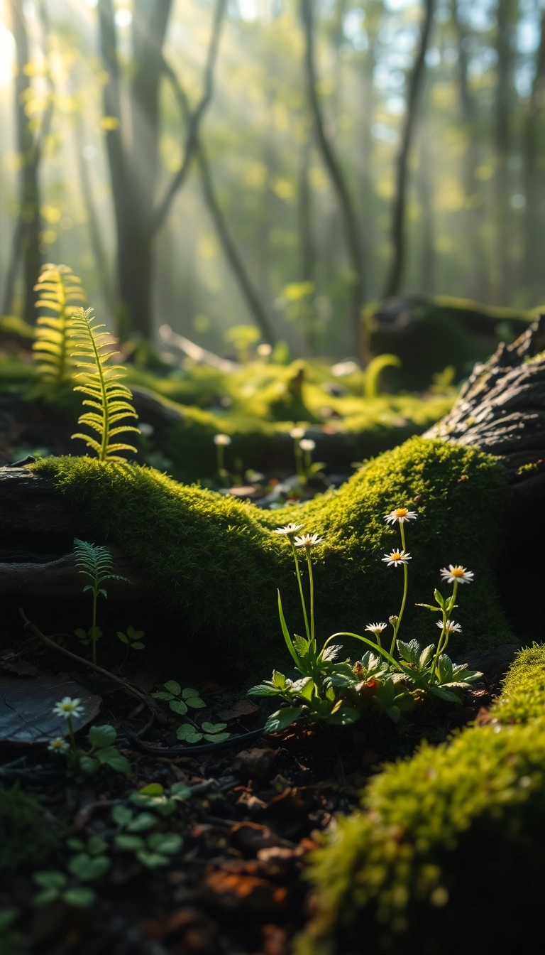 Best Realistic Spring Forest Floor Phone Luxury Wallpaper